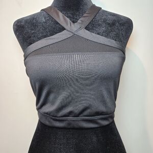 Joy Lab Black Halter Style Sports Bra Medium